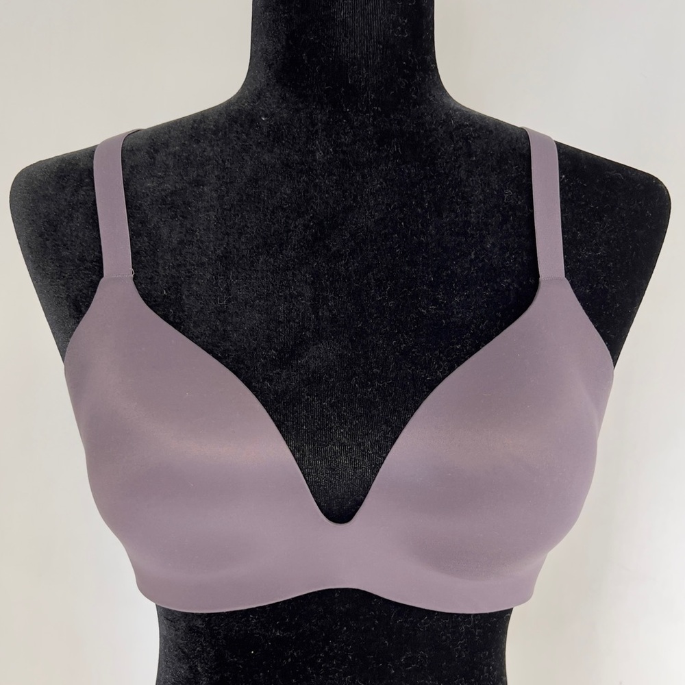 Victoria's Secret Purple Seamless Bra with Plunging Neckline